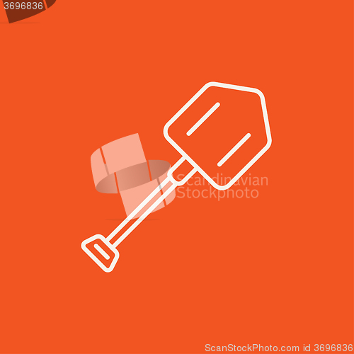 Image of Shovel line icon.