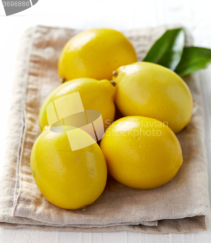 Image of fresh ripe lemons