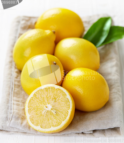 Image of fresh ripe lemons