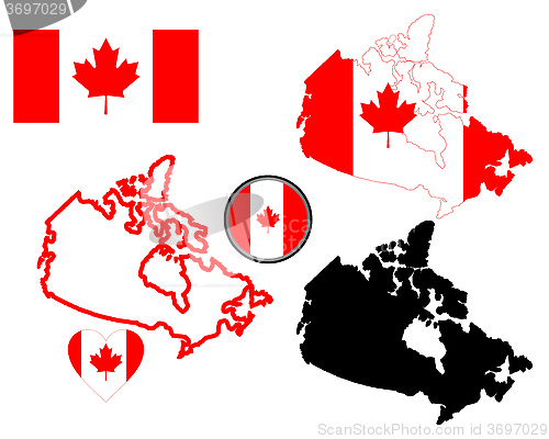 Image of map of Canada