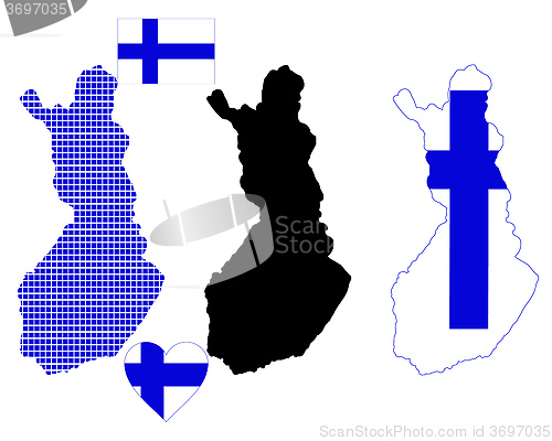 Image of map of Finland