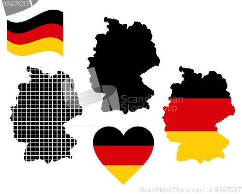 Image of map of Germany
