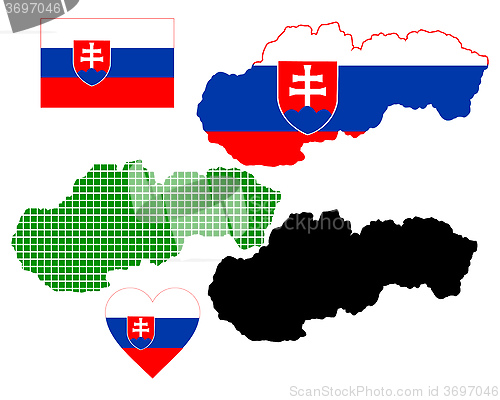 Image of map of Slovakia