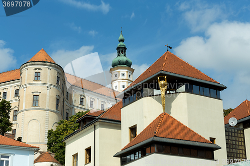 Image of castle in city Mikulov in the Czech Republic