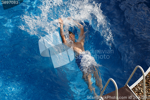 Image of Boy in the swimming pool
