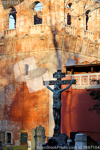 Image of necropolis of the Donskoy monastery