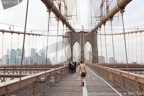 Image of Brooklyn bridge, New York City.