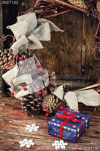 Image of box with Christmas present