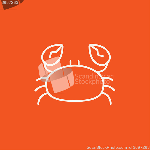 Image of Crab line icon.