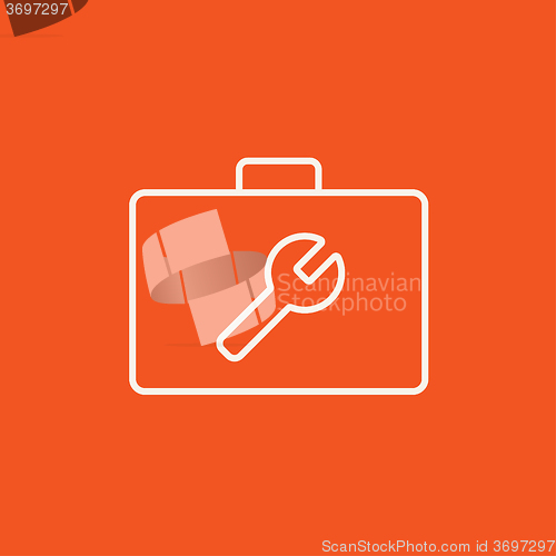 Image of Toolbox line icon.