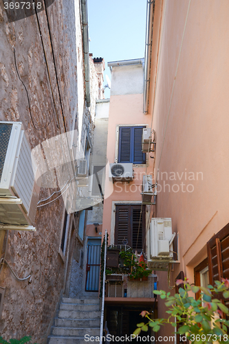 Image of old town in Rovinj Croatia