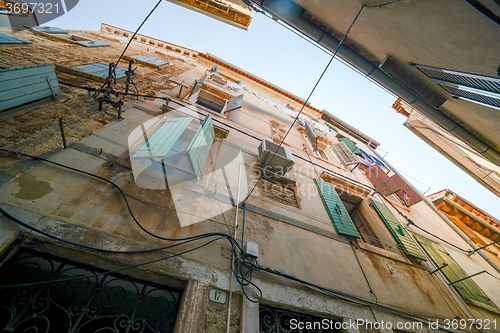 Image of old town in Rovinj Croatia