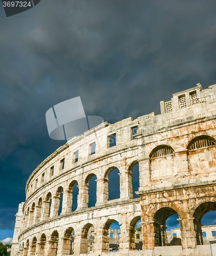 Image of Ancient amphitheater in Pula Croatia