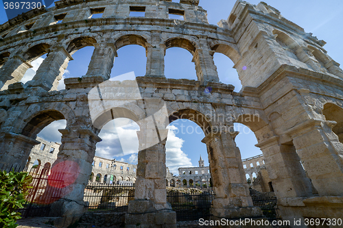 Image of Ancient amphitheater in Pula Croatia