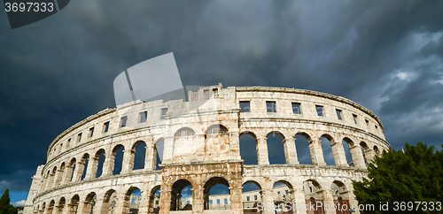 Image of Ancient amphitheater in Pula Croatia