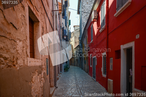 Image of old town in Rovinj Croatia