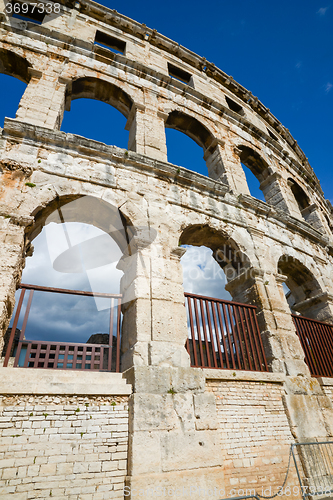 Image of Ancient amphitheater in Pula Croatia