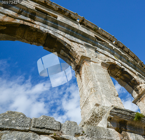 Image of Ancient amphitheater in Pula Croatia