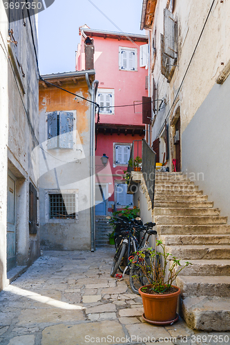 Image of old town in Rovinj Croatia