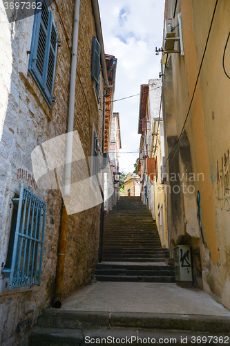 Image of old town in Rovinj Croatia