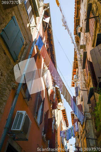 Image of old town in Rovinj Croatia