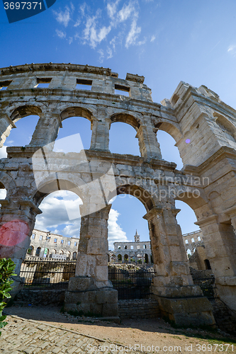 Image of Ancient amphitheater in Pula Croatia