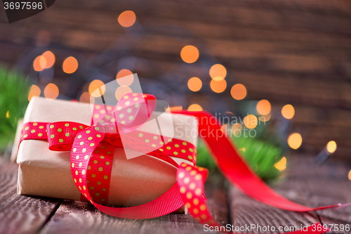 Image of presents and christmas decoration