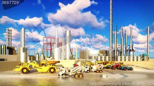 Image of Machines at oil refinery