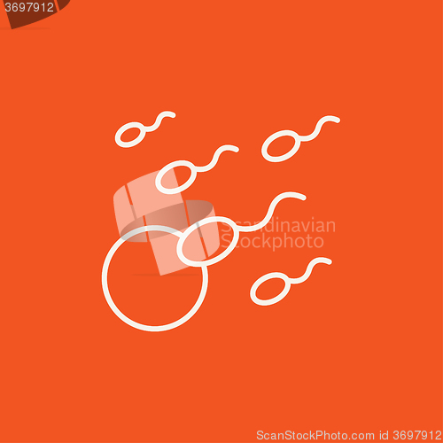 Image of Fertilization line icon.