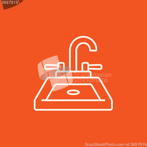 Image of Sink line icon.