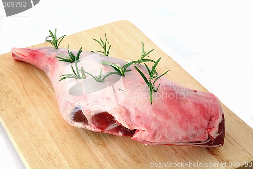 Image of Lamb leg side view