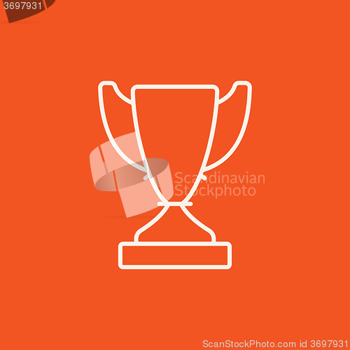 Image of Trophy line icon.