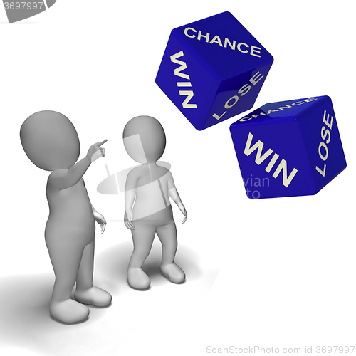 Image of Chance Win Lose Dice Shows Luck