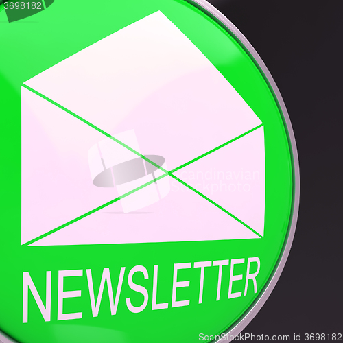 Image of E-mail Newsletter Shows Electronic Sending Of News