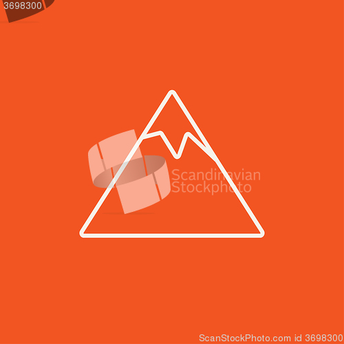 Image of Mountain line icon.
