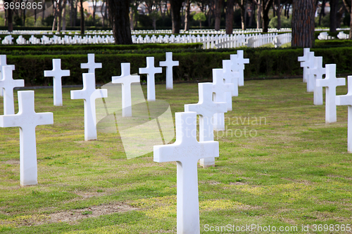 Image of NETTUNO - April 06: Tombs, American war cemetery of the American