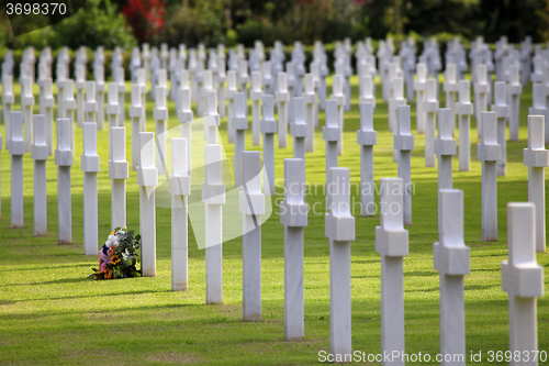 Image of NETTUNO - April 06: Tombs, American war cemetery of the American