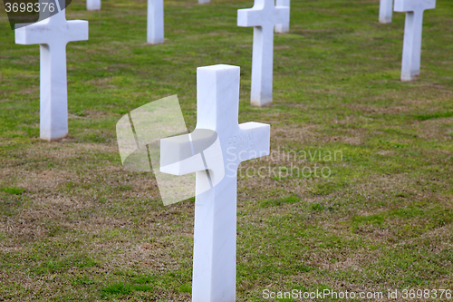 Image of NETTUNO - April 06: Tombs, American war cemetery of the American