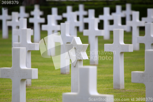 Image of NETTUNO - April 06: Tombs, American war cemetery of the American