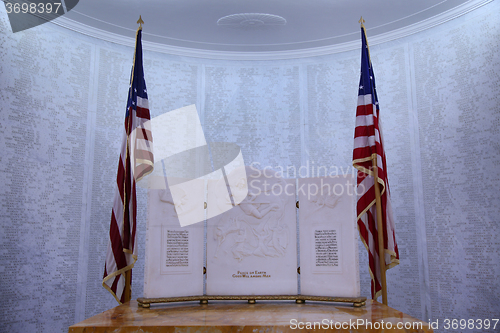 Image of NETTUNO - April 06: The Names of fallen soldiers at war, America