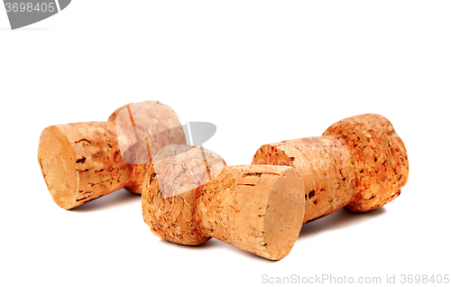 Image of Three corks from champagne wine 