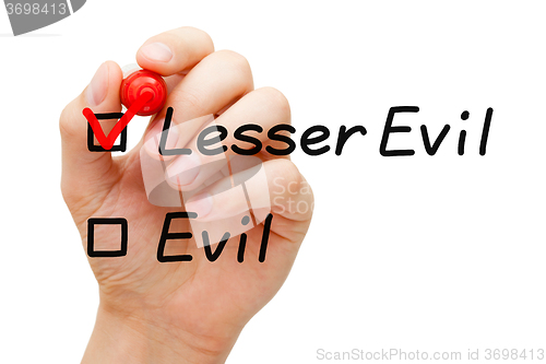 Image of Lesser Evil Concept