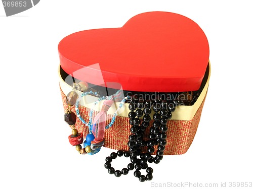 Image of Red heart box