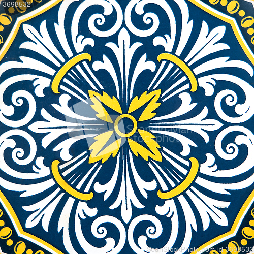 Image of Traditional Portuguese glazed tiles