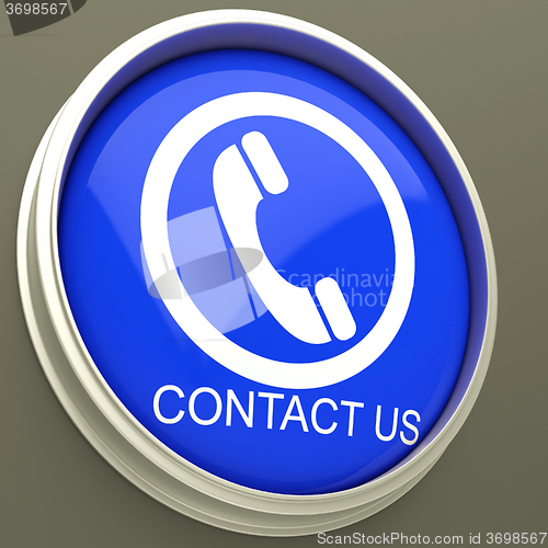 Image of Contact Us Button Shows Assistance