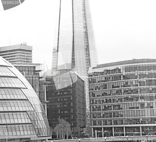 Image of new     building in london skyscraper      financial district an