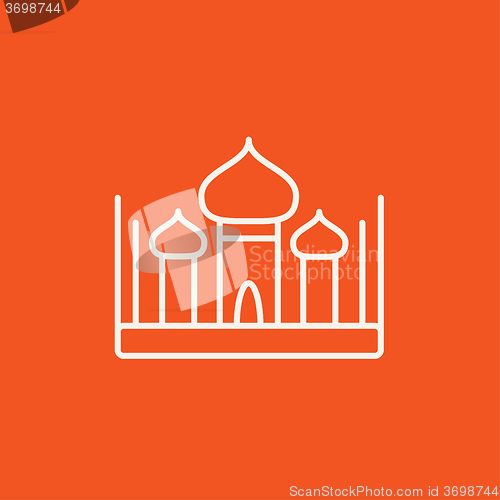 Image of Mosque line icon.