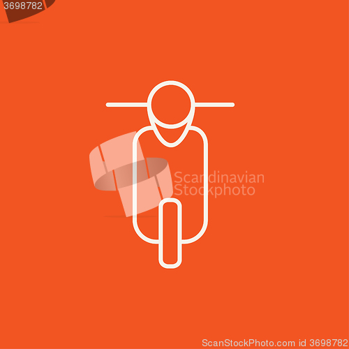 Image of Scooter line icon.