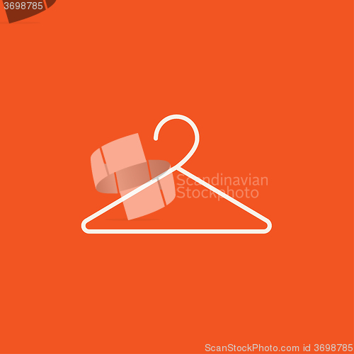 Image of Hanger line icon.
