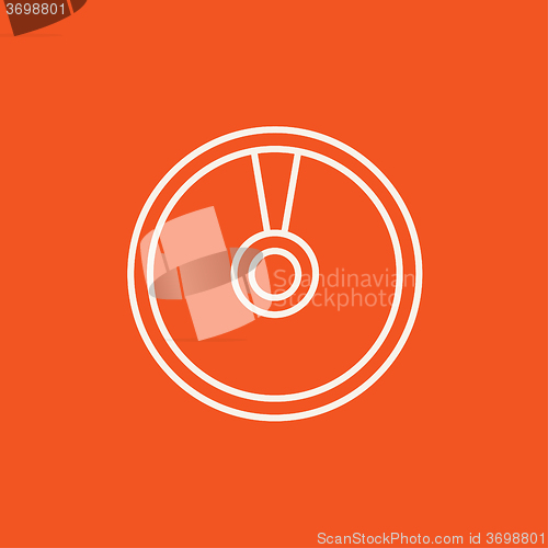 Image of Disc line icon.